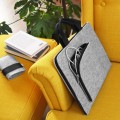 laptop sleeve with black zipper and hands MacBook felt case hand made cover mac air 13