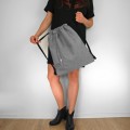 drawstring backpack light grey