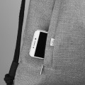 drawstring backpack light grey