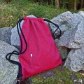 drawstring backpack fuchsia