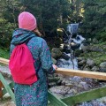 drawstring backpack fuchsia