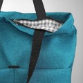shopper bag turquise big shoulder bag