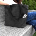 tote bag shoulder bag dark grey