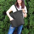 tote bag shoulder bag dark grey