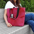 shopper bag fuchsia tote bag