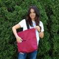 shopper bag fuchsia tote bag