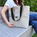 shopper bag beige tote bag