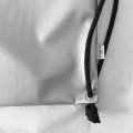 silver backpack drawsting bag