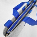 shoulder male felt bag with blue car belt straps 15 inch laptop bag
