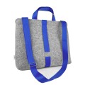 shoulder male felt bag with blue car belt straps 15 inch laptop bag