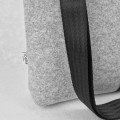 shoulder male felt bag with black car belt straps 15 inch laptop bag