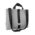shoulder male felt bag with black car belt straps 15 inch laptop bag