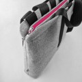 shoulder male felt bag with black car belt straps 15 inch laptop bag