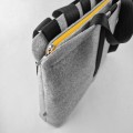 shoulder male felt bag with black car belt straps 15 inch laptop bag
