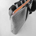shoulder male felt bag with black car belt straps 15 inch laptop bag