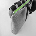 shoulder male felt bag with black car belt straps 15 inch laptop bag