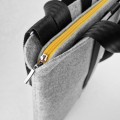 felt laptop bag with black car belt strap shoulder 15 inch laptop bag