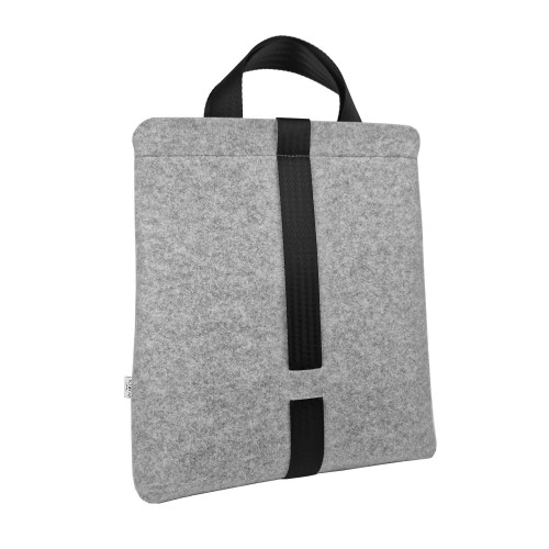 felt laptop bag with black car belt strap shoulder 15 inch laptop bag