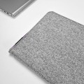 macbook felt case violet zipper light grey laptop cover mac sleeve 16 inch