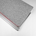 macbook felt sleeve red zipper laptop case ligh grey felt cover 14 inch