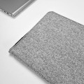felt laptop cover black zipper macbook case mac light grey sleeve 15 inch