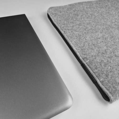 felt laptop cover black zipper macbook case mac light grey sleeve