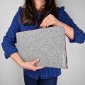 felt laptop sleeve macbook cover maroon zipper case mac air