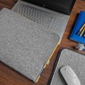 felt laptop sleeve mac cover yellow zipper macbook case 14 inch