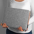 felt laptop sleeve orange zipper macbook cover mac hand made 14 inch case