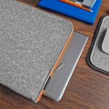 felt laptop sleeve orange zipper macbook cover mac pro 16 inch case