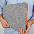 felt laptop sleeve orange zipper macbook cover mac air 13 in case