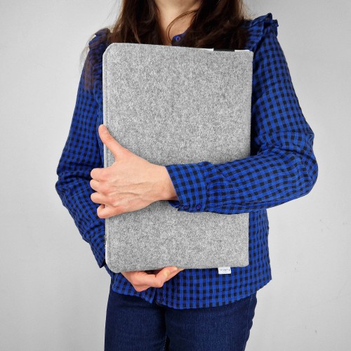 felt laptop sleeve macbook case with white zipper mac cover