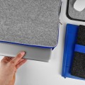 felt laptop sleeve macbook cover blue zipper mac case 14 in
