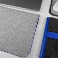 felt laptop sleeve macbook cover blue zipper mac case 13 in