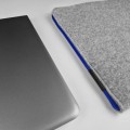 felt laptop sleeve macbook cover blue zipper mac pro 14 inch case