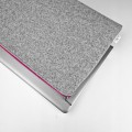 felt macbook sleeve pink zipper laptop case hand made mac cover hp dell lenovo