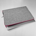 felt macbook sleeve pink zipper laptop case hand made mac cover