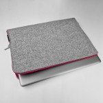 FELT MACBOOK SLEEVE PINK ZIPPER