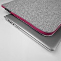 felt macbook sleeve pink zipper laptop case hand made mac cover pro 14 in