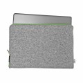 macbook felt case green zipper laptop cover mac sleeve hand made 13 inch