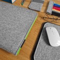 macbook felt case green zipper laptop cover mac sleeve hand made 16 inch