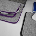 macbook felt case with pocket laptop sleeve violet zippers dell lenovo hp