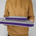 macbook felt case with pocket laptop sleeve violet zippers mac pro 14 in