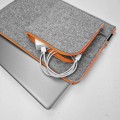 macbook case with pocket felt laptop sleeve orange zippers 14 inch