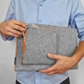 macbook case with pocket felt laptop sleeve orange zippers mac pro 16 in cover