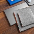 macbook case with pocket felt laptop sleeve orange zippers 16 inch