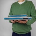 mac case with pocket felt laptop sleeve hand made cover blue zipper macbook pro 16