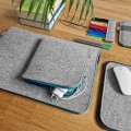 mac case with pocket felt laptop sleeve hand made cover blue zipper 14 inch
