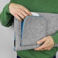 mac case with pocket felt laptop sleeve hand made cover blue zipper macbook air 13