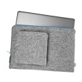 mac case with pocket felt laptop sleeve hand made cover blue zipper 13 inch